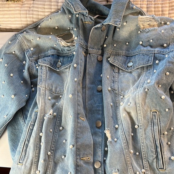 Free people pearl jacket oversized
